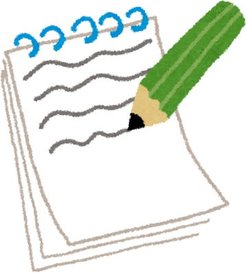 Illustration of Pencil Writing on a Notepad